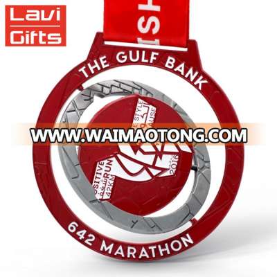 Factory price custom spinning marathon medal